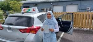 Automatic driving test pass in Exeter